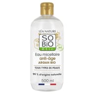So bio eau micellaire anti-âge argan bio & acide hyaluronique 500 ml