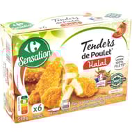 Carrefour sensation 6 tenders de poulet halal 330g