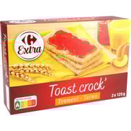 Carrefour extra toast froment 2x125g