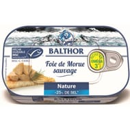 Balthor foie de morue nature Balthor 123g