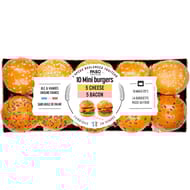 Duo mini burgers cheese & bacon 420g