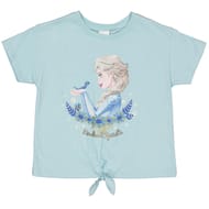 Tee shirt noué frozen ELSA FOND CIEL 4 ANS