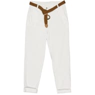 Pantalon toile femme BLANC T38