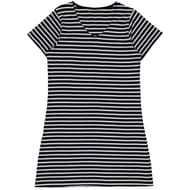 Robe courte sans manches NAVY/ WHITE STRIPES T50/52