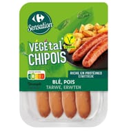 Carrefour sensation végétal chipois blé pois 200g