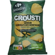 Carrefour sensation chips fromages des montagnes 135g