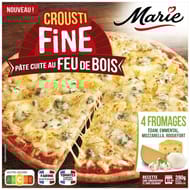Marie pizza croustifine cuite au feu de bois 4 fromages 390g