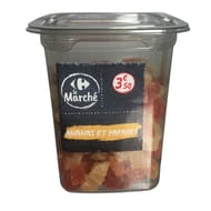 Cubes ananas / papayes 200g Carrefour le marché