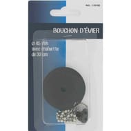 Bouchon d'évier 45mm avec chainette 30cm