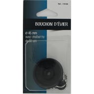 Bouchon évier 45mm avec chaine 30 cm