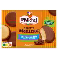 St michel galettes moelleuses nappées chocolat au lait 180g