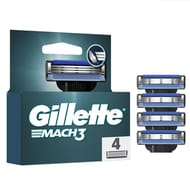 Gilette mach3 recharges de lames de rasoir pour homme x4