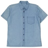 Chemise manches courtes denim BLEU XXL