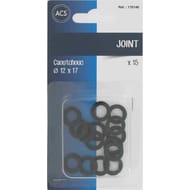 Joints caoutchouc d.12x17mm x15
