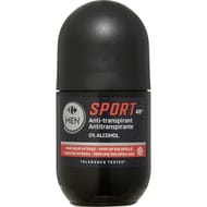 Carrefour men déodorant bille sport 48h fraîcheur intense 50ml