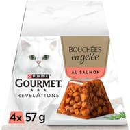 Gourmet révélations bouchées en gelée saumon 4x57g - 228g