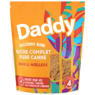 Daddy Muscovado blond Sucre Complet Blond Pure Canne 500G