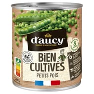 D'aucy petits pois bien cultivés 530g