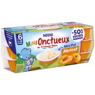 Nestle mini p'tit onctueux croissance abricot dès 6 mois - 6x50g - 300g