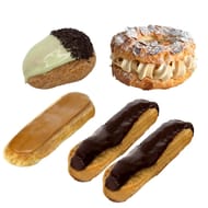 Pâte à choux assortis x4+1