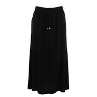 Jupe longue femme SOLID BLACK T38