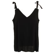 Top fines bretelles SOLID BLACK T48