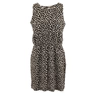 Robe courte sans manches BLACK/WHITE AOP T48