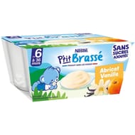 Nestle p'tit brasse abricot vanille 4x90g