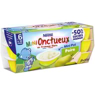 Nestle mini p'tit onctueux croissance poire dés 6 mois 6x50g - 300g
