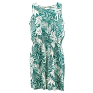 Robe courte sans manches GREEN LEAF AOP T38