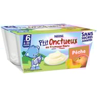 Nestle p'tit onctueux ssa pêche dès 6mois 4x90g