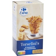 Carrefour extra biscuits apéritifs torselini's à l'emmental 125g