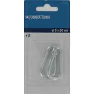 Trefilaction mousqueton 5x50mm x2