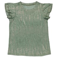Tee shirt manches courtes femme KAKI FOIL LUREX 50\52