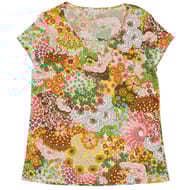 Tee shirt manches courtes femme IMPRIME FLEURI 50\52