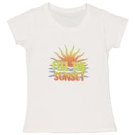 Tee shirt manches courtes femme WHITE SUNSET 50\52