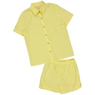 Pyjama court femme JAUNE T50/52