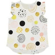 Tee shirt manches courtes femme IMP ECRU NOIR JAUNE 50\52