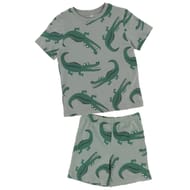 Pyjashort garçon KAKI AOP 10 ANS