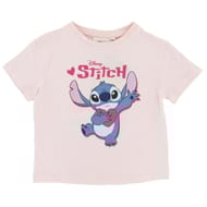 Tee shirt manches courtes stitch STITCH ROSE 4 ANS