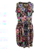 Robe courte FLOWER LEAF AOP T52