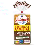 Jacquet 21 tranches complet sans sucres ajoutés 825g format familial