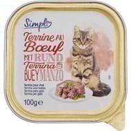 Simpl terrine pour chat au boeuf 100g