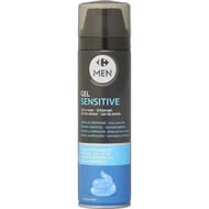Carrefour men gel à raser sensitive peaux sensibles 200ml