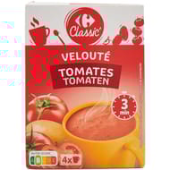Carrefour soupe déshydratée à la tomate lot de 4 sachets de 20g
