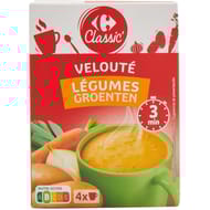 Carrefour soupe déshydratée aux légumes les 4 sachets de 20g