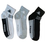 3 paires de socquettes de sport homme KAPPA LOT1 BLEU/GRIS/BLANC T39\42