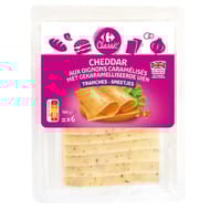 Carrefour Classic' tranches cheddar oignon caramélisés 160g