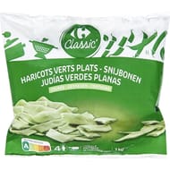 Carrefour classic' haricots verts plats coupés 1kg