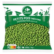 Carrefour classic' petits pois très fins 1kg